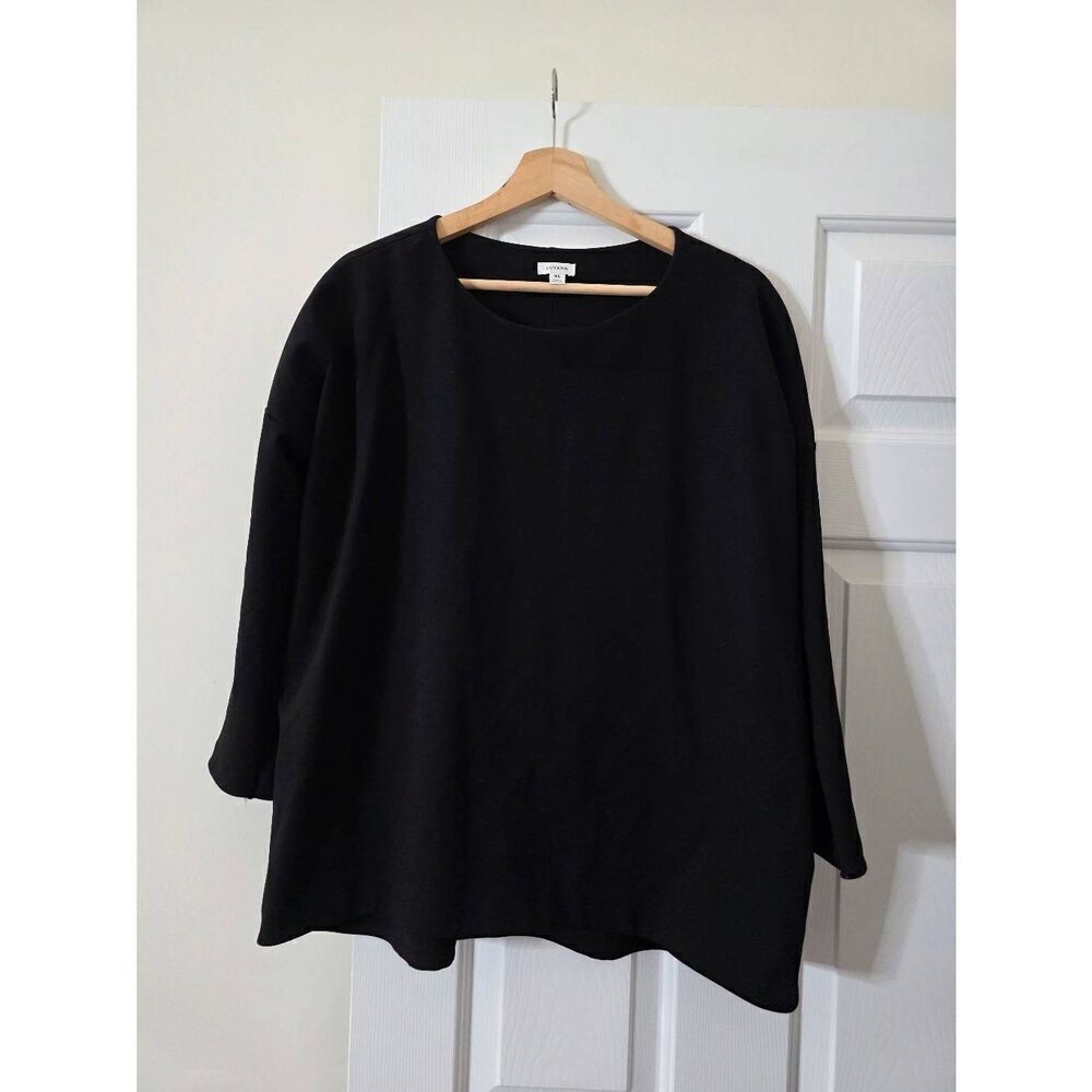 Cuyana Black Blouse Top M/L